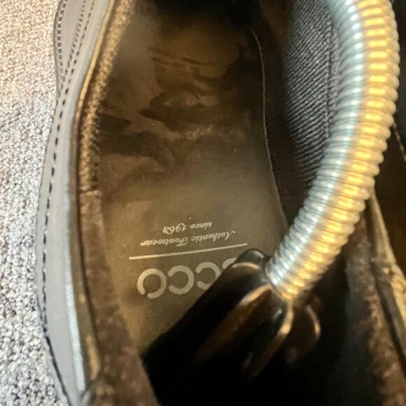 Ecco Maitland Plain Toe Leather Derby Shoes Black Mens Size 10.5 Lace Up main image 5